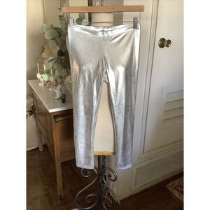 See You on Monday Silver Leggings size Small